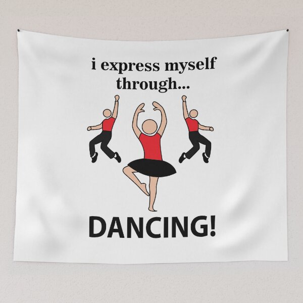 Item preview, Dancing I Express Myself Through Dancing designed and sold by Nisha Prabhu.