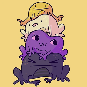 Artwork thumbnail, nonbinary frog stack by ForTheFrogWar