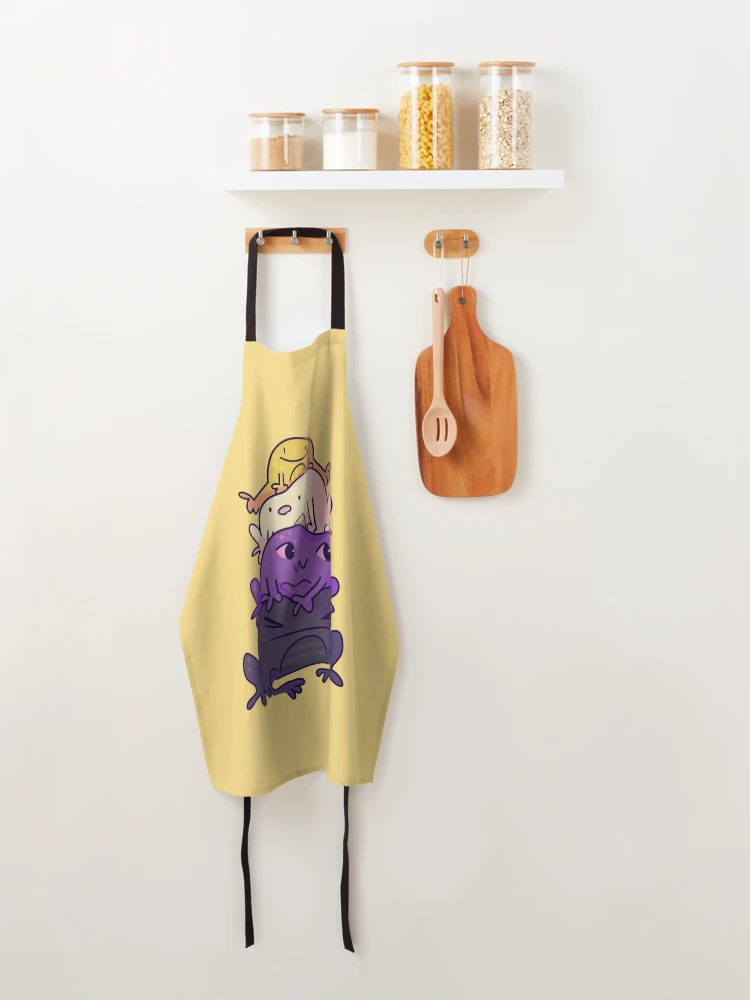Thumbnail 4 of 6, Apron, nonbinary frog stack designed and sold by ForTheFrogWar.