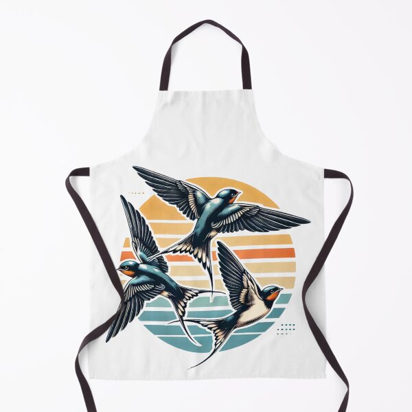 Item preview, Barn Swallow – Retro Flight in Blue designed and sold by mArtWear.