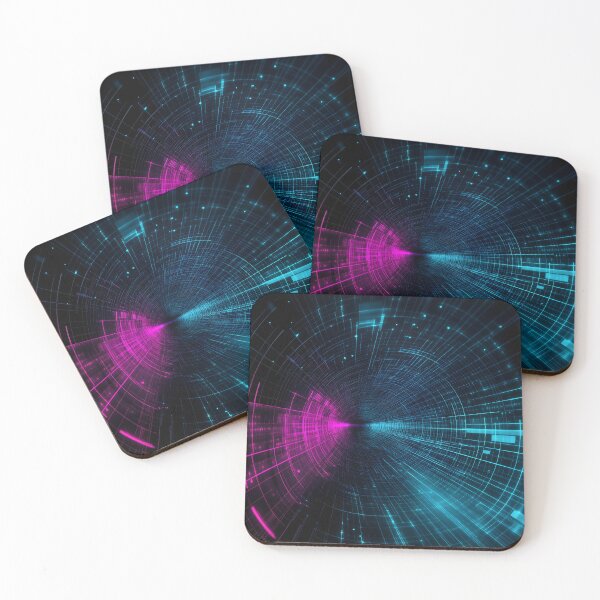 Item preview, Cyber Grid in Neon Pink and Blue designed and sold by Soul-Sparks.