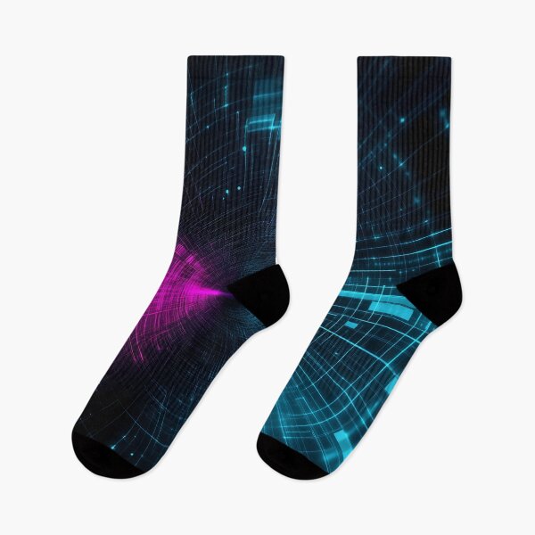 Item preview, Cyber Grid in Neon Pink and Blue designed and sold by Soul-Sparks.