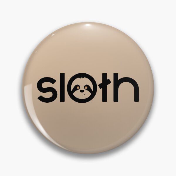 Item preview, Slow sloth logo designed and sold by HipsterAnimals.