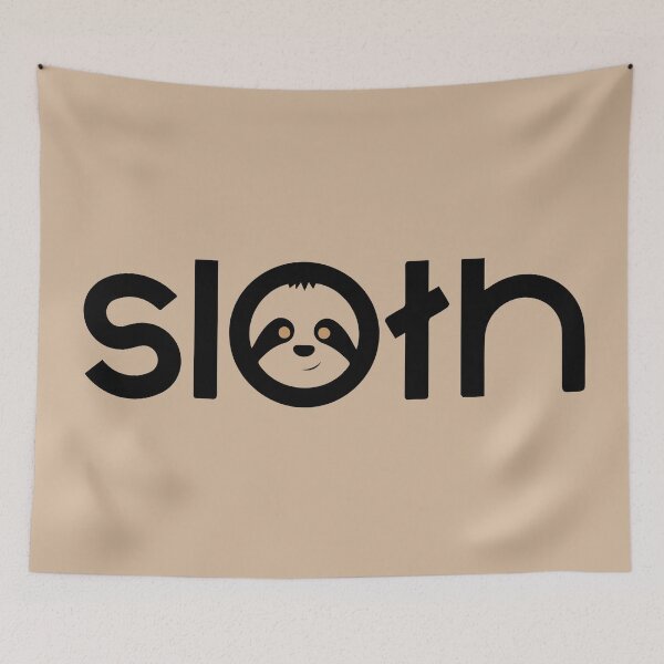 Item preview, Slow sloth logo designed and sold by HipsterAnimals.