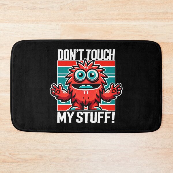 Item preview, don't touch my stuff Red Monster Character Art - Cartoon Design designed and sold by DrawHandArt.