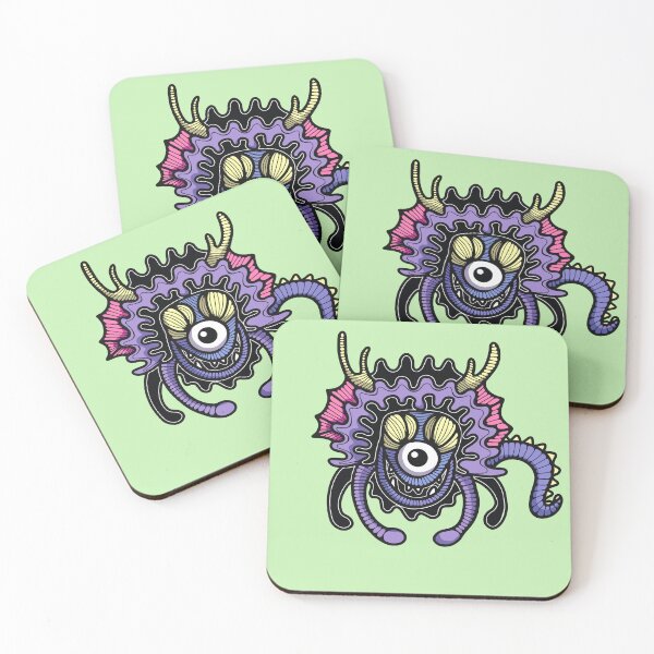 Item preview, bright  monster alien in graffiti style designed and sold by alina-k-design.