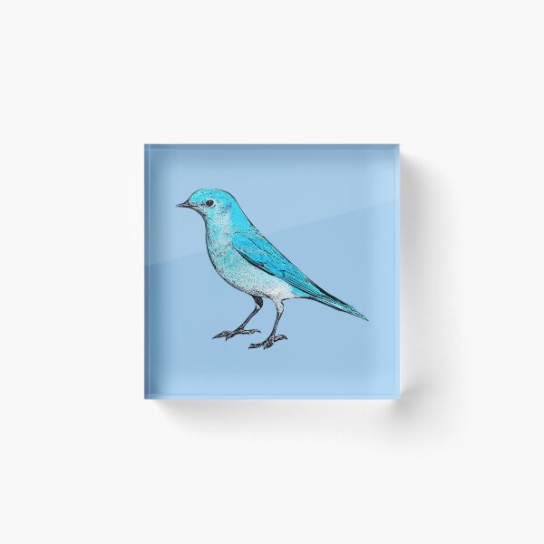 Item preview, Mountain Bluebird Black Alternate Design  designed and sold by designsasstultd.