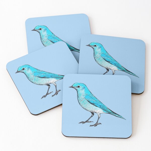 Item preview, Mountain Bluebird Black Alternate Design  designed and sold by designsasstultd.