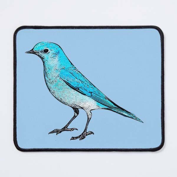 Item preview, Mountain Bluebird Black Alternate Design  designed and sold by designsasstultd.