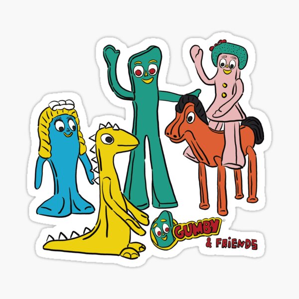 Aperçu de l'œuvre Gumby et ses amis créée et vendue par ArtsieArt.