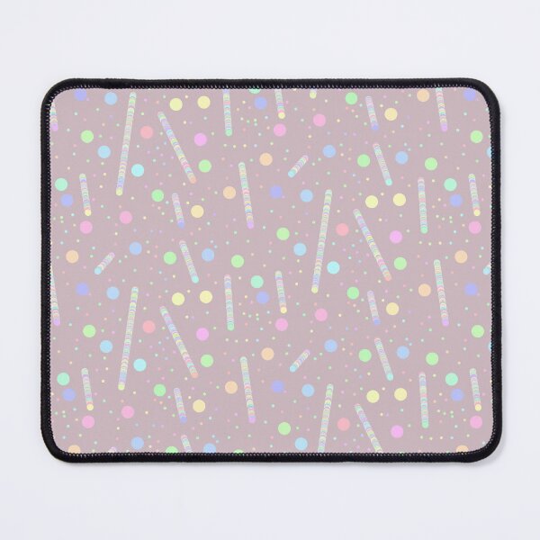 Item preview, Pink grey pastel rainbow lines and dots pattern | pale pink dotty designed and sold by lausn.