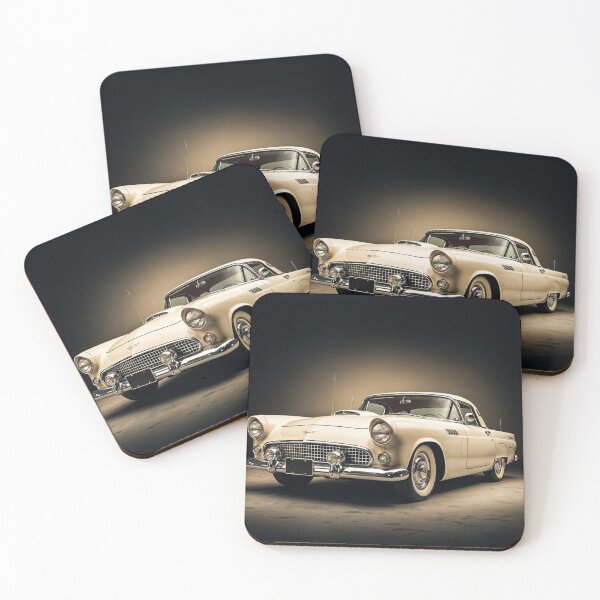 Item preview, 1954 Ford Thunderbird Vintage Classic Car Illustration designed and sold by Kelvin Hughes Design.