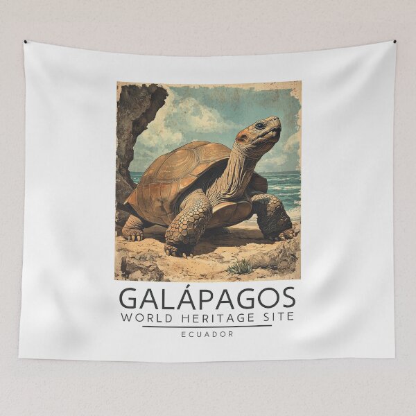Item preview, A Vintage Travel Poster of Galápagos Islands - Ecuador  designed and sold by GoodOldVintage.
