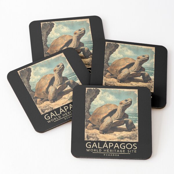Item preview, A Vintage Travel Poster of Galápagos Islands - Ecuador  designed and sold by GoodOldVintage.