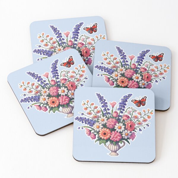 Item preview, Pixelated garden theme designed and sold by Sugar Wisdom .
