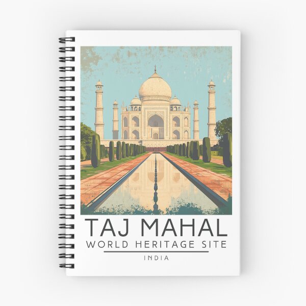 Item preview, A Vintage Travel Poster of Taj Mahal - Agra - India  designed and sold by GoodOldVintage.