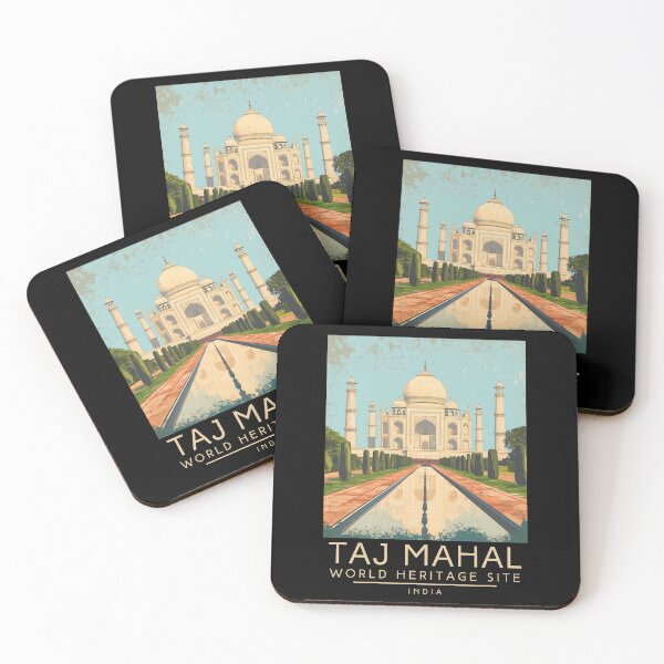 Item preview, A Vintage Travel Poster of Taj Mahal - Agra - India  designed and sold by GoodOldVintage.
