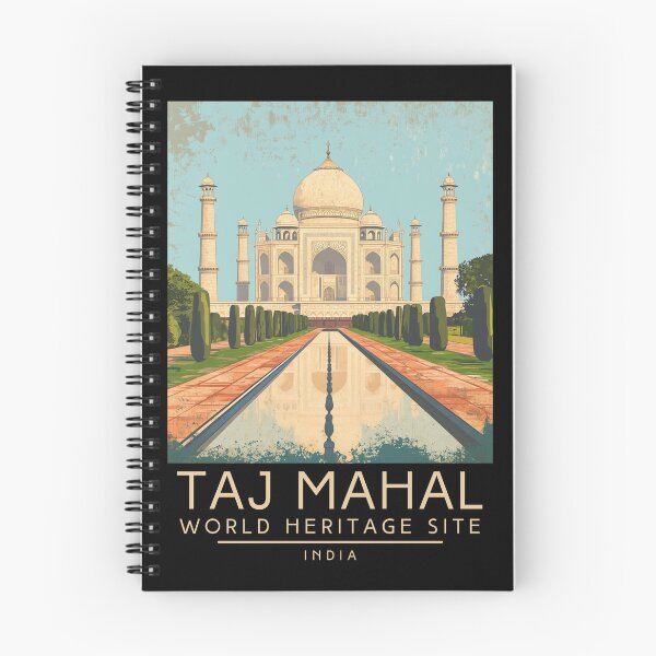 Item preview, A Vintage Travel Poster of Taj Mahal - Agra - India  designed and sold by GoodOldVintage.