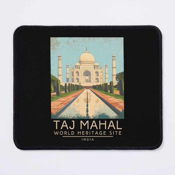 Item preview, A Vintage Travel Poster of Taj Mahal - Agra - India  designed and sold by GoodOldVintage.