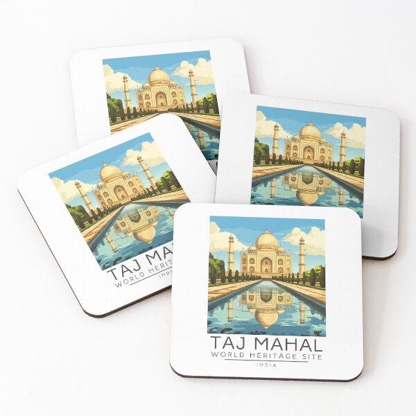 Item preview, A Vintage Travel Poster of Taj Mahal - Agra - India  designed and sold by GoodOldVintage.
