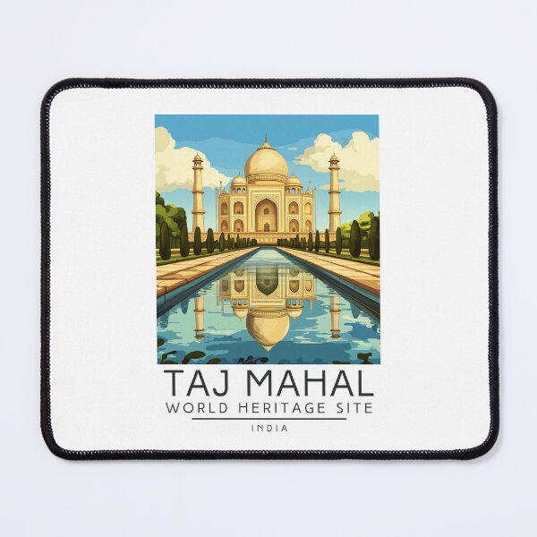 Item preview, A Vintage Travel Poster of Taj Mahal - Agra - India  designed and sold by GoodOldVintage.