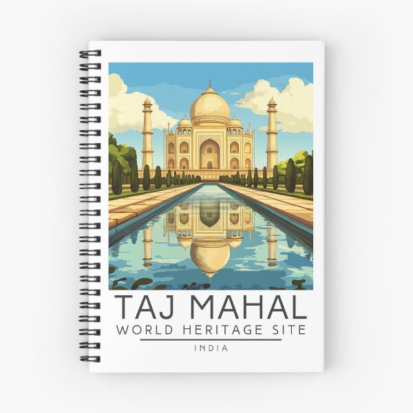 Item preview, A Vintage Travel Poster of Taj Mahal - Agra - India  designed and sold by GoodOldVintage.