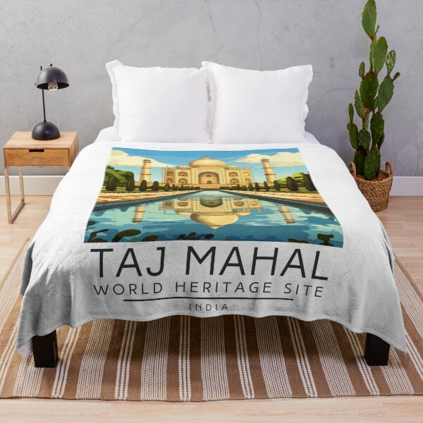 Item preview, A Vintage Travel Poster of Taj Mahal - Agra - India  designed and sold by GoodOldVintage.