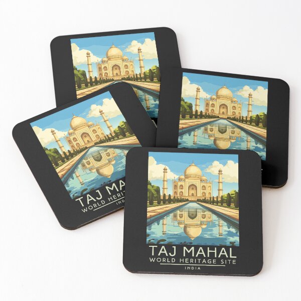 Item preview, A Vintage Travel Poster of Taj Mahal - Agra - India  designed and sold by GoodOldVintage.