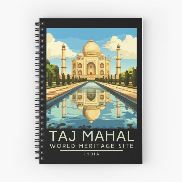 Item preview, A Vintage Travel Poster of Taj Mahal - Agra - India  designed and sold by GoodOldVintage.