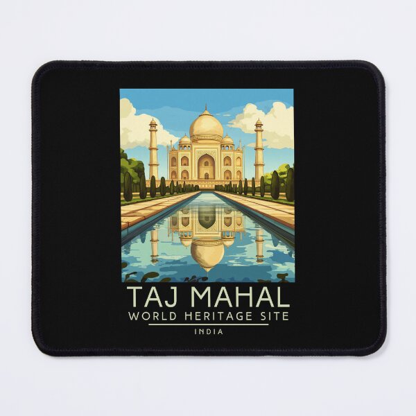 Item preview, A Vintage Travel Poster of Taj Mahal - Agra - India  designed and sold by GoodOldVintage.