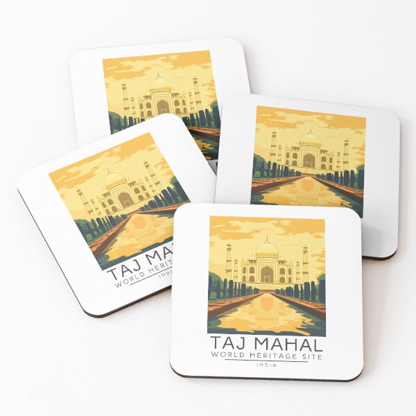 Item preview, A Vintage Travel Poster of Taj Mahal - Agra - India  designed and sold by GoodOldVintage.