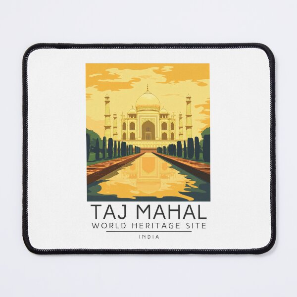 Item preview, A Vintage Travel Poster of Taj Mahal - Agra - India  designed and sold by GoodOldVintage.