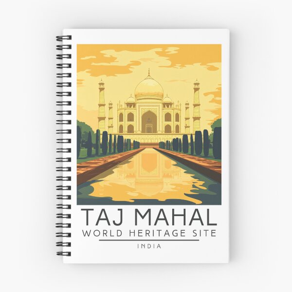 Item preview, A Vintage Travel Poster of Taj Mahal - Agra - India  designed and sold by GoodOldVintage.