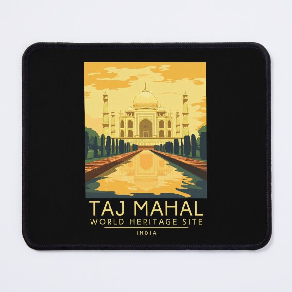 Item preview, A Vintage Travel Poster of Taj Mahal - Agra - India  designed and sold by GoodOldVintage.