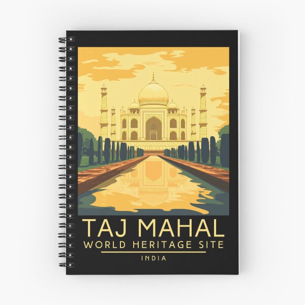 Item preview, A Vintage Travel Poster of Taj Mahal - Agra - India  designed and sold by GoodOldVintage.