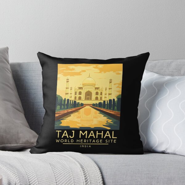 Item preview, A Vintage Travel Poster of Taj Mahal - Agra - India  designed and sold by GoodOldVintage.
