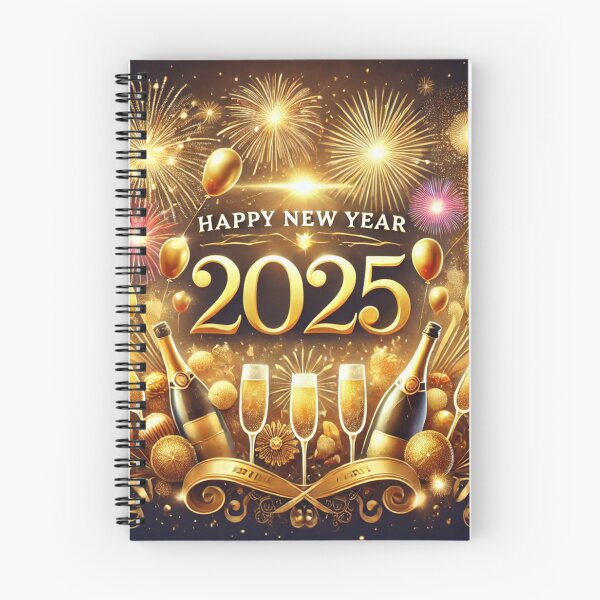 Item preview, “Festive Happy New Year 2025 Design” designed and sold by Ebtesam1985.