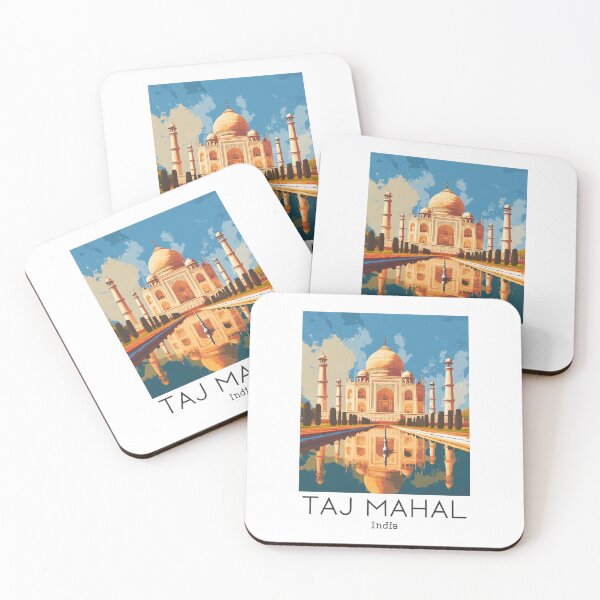 Item preview, A Vintage Travel Poster of Taj Mahal - Agra - India  designed and sold by GoodOldVintage.