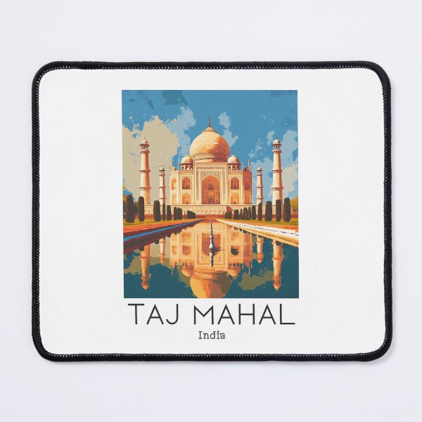 Item preview, A Vintage Travel Poster of Taj Mahal - Agra - India  designed and sold by GoodOldVintage.