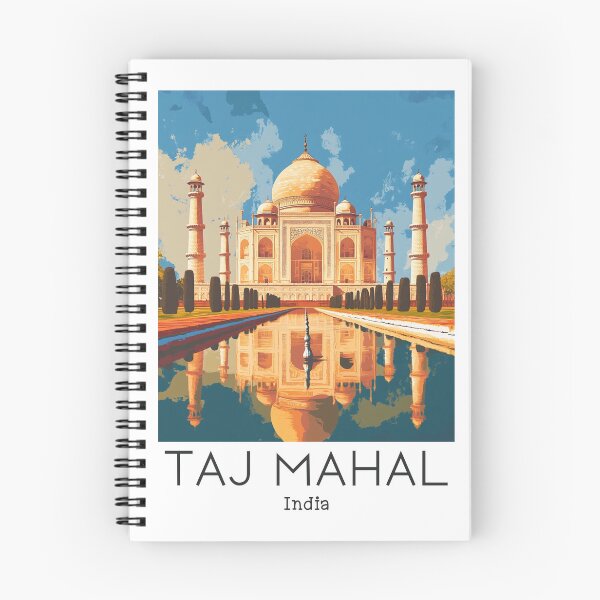 Item preview, A Vintage Travel Poster of Taj Mahal - Agra - India  designed and sold by GoodOldVintage.