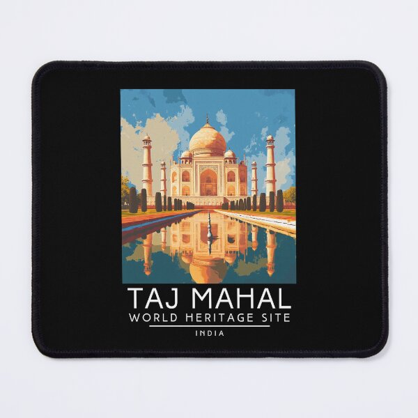 Item preview, A Vintage Travel Poster of Taj Mahal - Agra - India  designed and sold by GoodOldVintage.