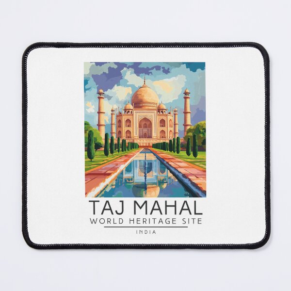 Item preview, A Vintage Travel Poster of Taj Mahal - Agra - India  designed and sold by GoodOldVintage.