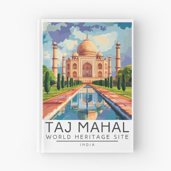 Item preview, A Vintage Travel Poster of Taj Mahal - Agra - India  designed and sold by GoodOldVintage.