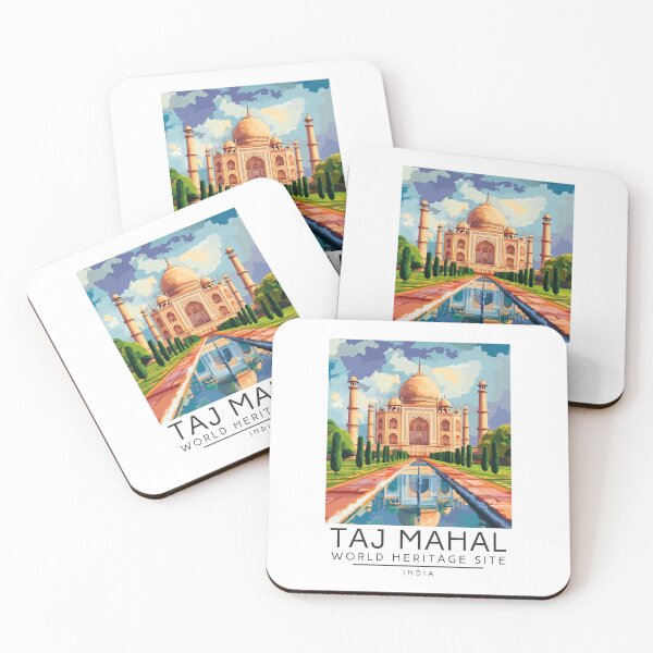 Item preview, A Vintage Travel Poster of Taj Mahal - Agra - India  designed and sold by GoodOldVintage.