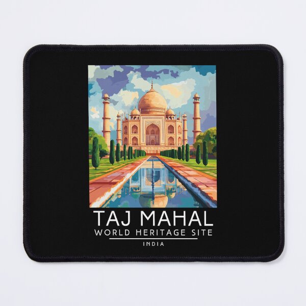 Item preview, A Vintage Travel Poster of Taj Mahal - Agra - India  designed and sold by GoodOldVintage.