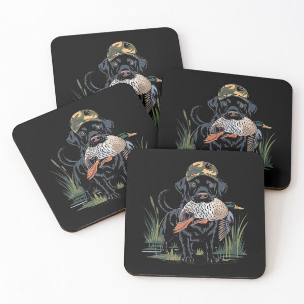 Item preview, Hunting Labrador Retriever with Duck - Outdoor Adventure Art-For Duck Hunting Enthusiasts designed and sold by love3617.