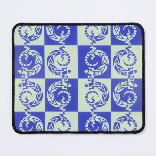 Item preview, Lizard Chess by Jenny Meehan Blue Checks  designed and sold by Jenny Meehan Art Prints and Patterns  .