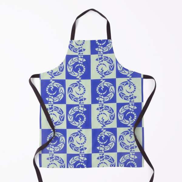 Item preview, Lizard Chess by Jenny Meehan Blue Checks designed and sold by Jenny Meehan Art Prints and Patterns .