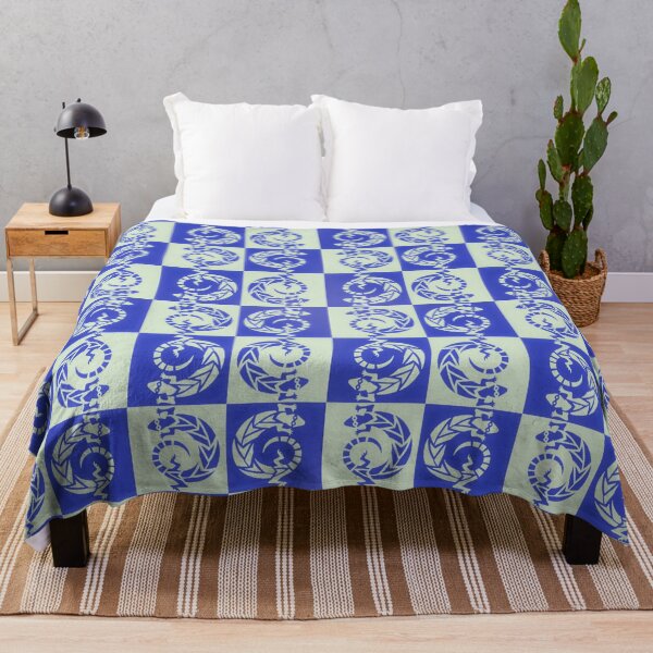 Item preview, Lizard Chess by Jenny Meehan Blue Checks designed and sold by Jenny Meehan Art Prints and Patterns .