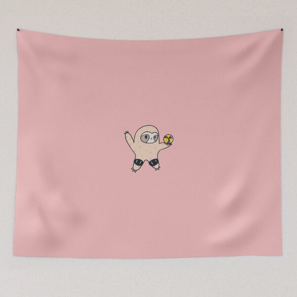 Item preview, volleyball sloth designed and sold by smalldogbarking.